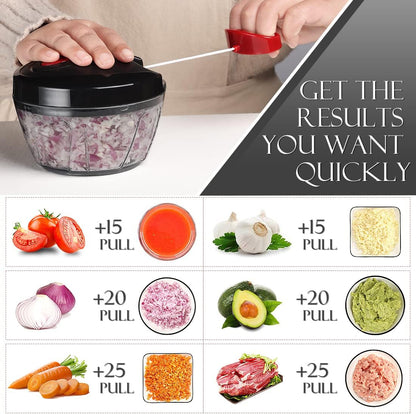 Manual Hand-Pull Vegetable Chopper