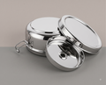 Laser design heavy finish Steel Tiffin Box Lunch Box